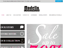 Tablet Screenshot of modellastores.com